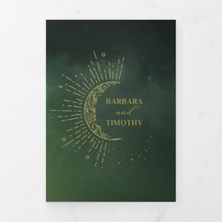 Barbara + Tim Trifold Wedding Invitation R13
