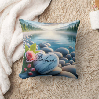 Barbara's River Heart Cushion