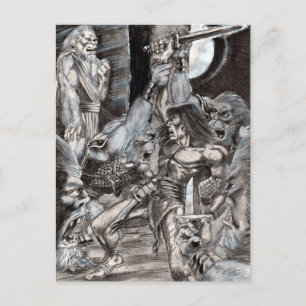 Barbarian Apocalypse Art 002 Postcard