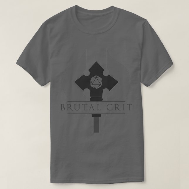 Barbarian Crit Dark T-Shirt (Design Front)