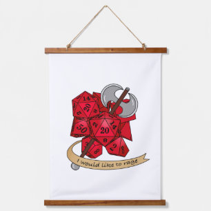 Barbarian Dice Design Hanging Tapestry