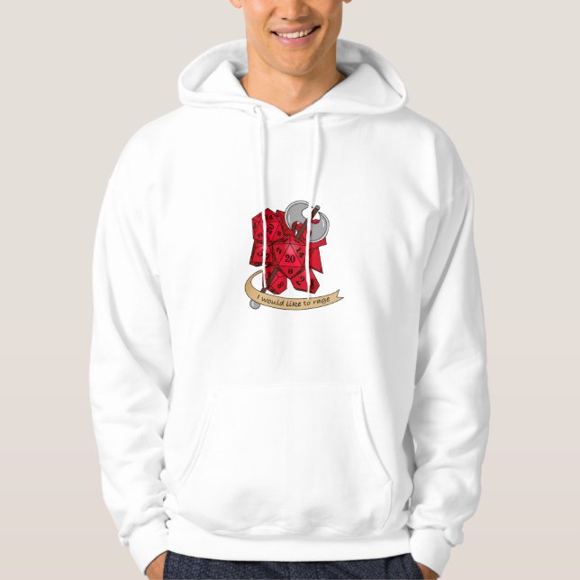 Barbarian Dice Design Hoodie (Front)