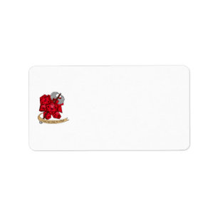 Barbarian Dice Design Label