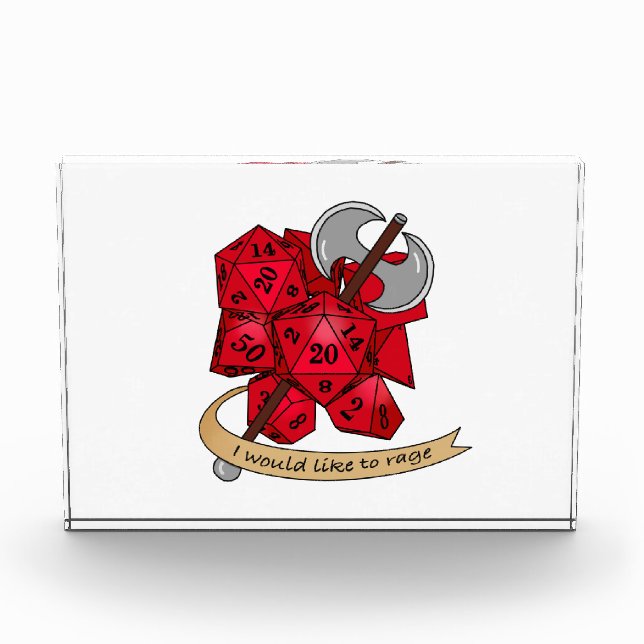 Barbarian Dice Design Photo Block (Front)