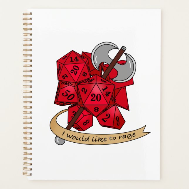 Barbarian Dice Design Planner (Front)