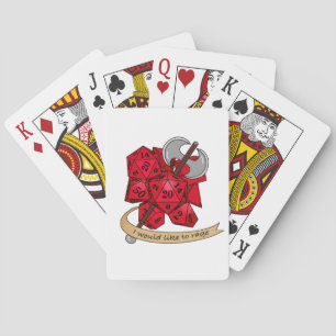 Barbarian Dice Design Playing Cards