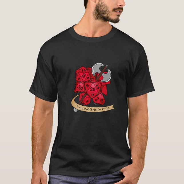 Barbarian Dice Design T-Shirt (Front)