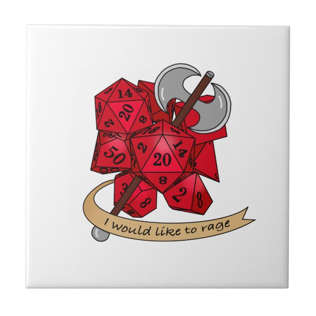 Barbarian Dice Design Tile (Front)