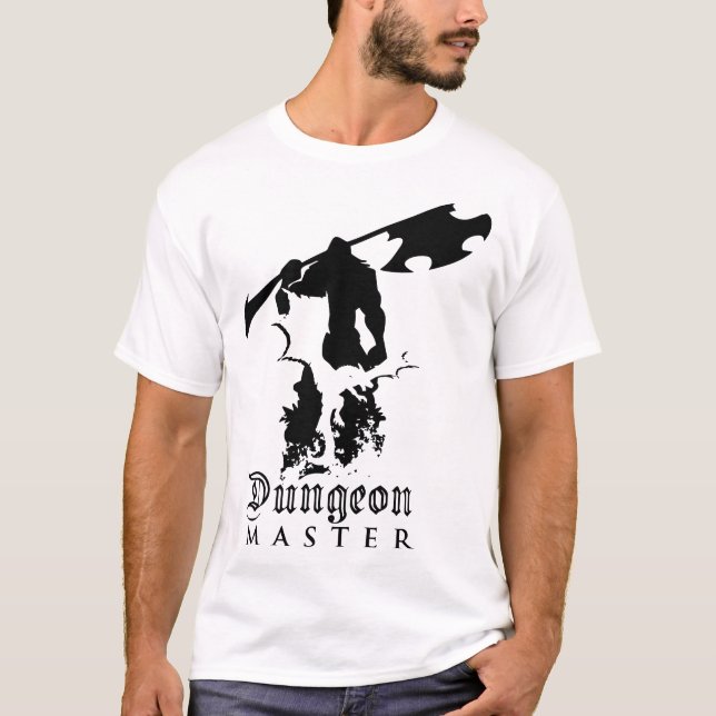 Barbarian & Dragon Dungeon Master T-Shirt (Front)