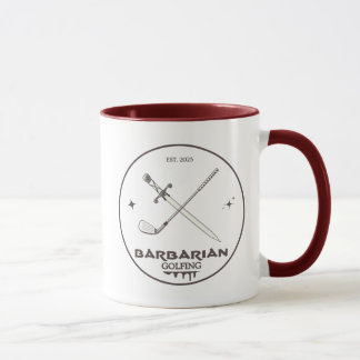 Barbarian Golfing Mug