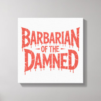 Barbarian of the Damned Gothic Horror Canvas Print