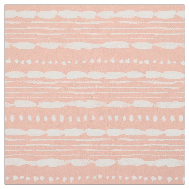 BARBARIAN Rad Boho Stripes Peach Fabric (Swatch)