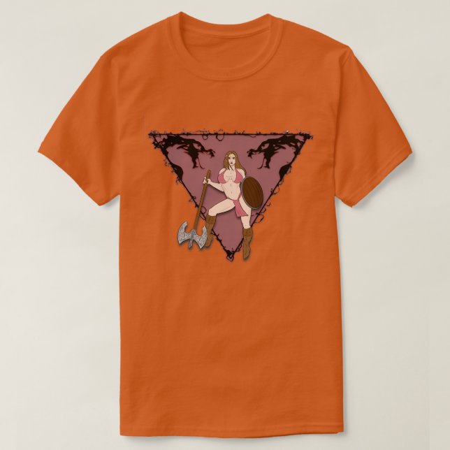 Barbarian woman Classic TShirt (Design Front)