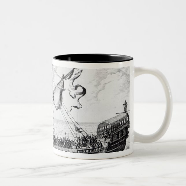 Barbary Galleys Two-Tone Coffee Mug (Right)