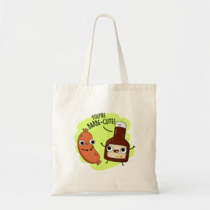 Barbe-cute Cute Barbecue Pun Tote Bag