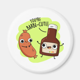 Barbe-cute Funny Barbecue Pun Magnet