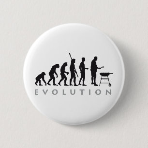 barbecue 6 cm round badge