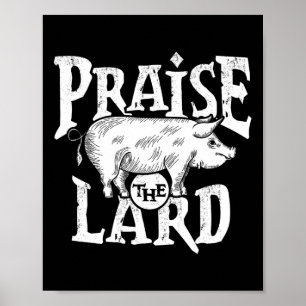 Barbecue Bbq Grill Pig Meat Pork Quote Poster