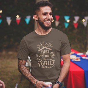 Barbecue BBQ Grilling Cooking Fathers Day Dad T-Shirt