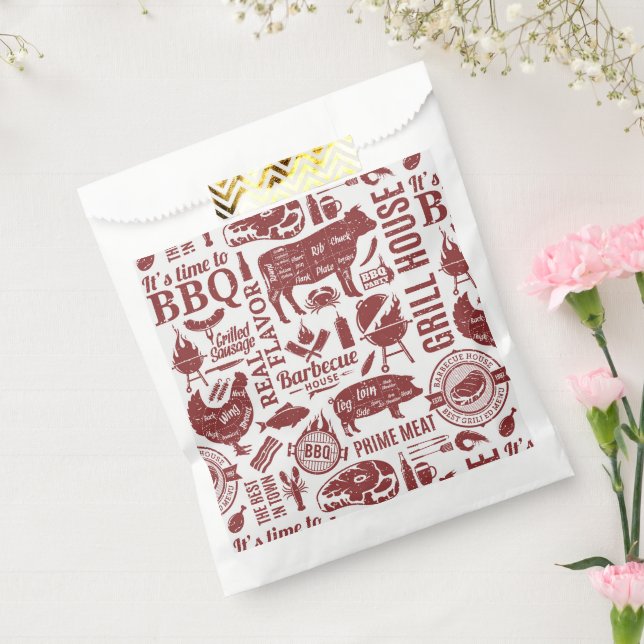 Barbecue Bbq Grilling Favour Bags (Sealed)