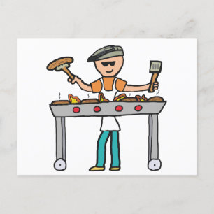 Barbecue BBQ Postcard