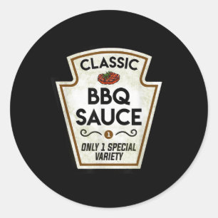 Barbecue Bbq Sauce Bottle Label Halloween Matching