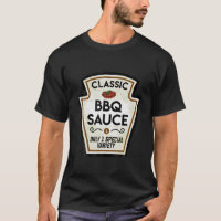 Barbecue BBQ Sauce Bottle Label Halloween Matching