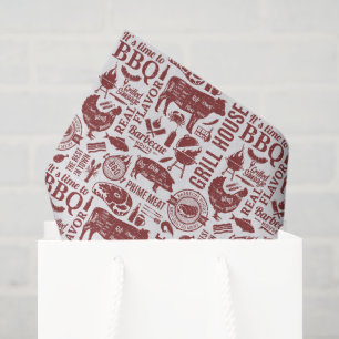 Barbecue BBQ Tissue Paper, Grilling Decoupage Paper