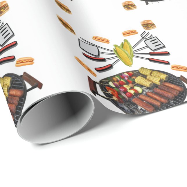 Barbecue Gift Wrapping Paper (Roll Corner)