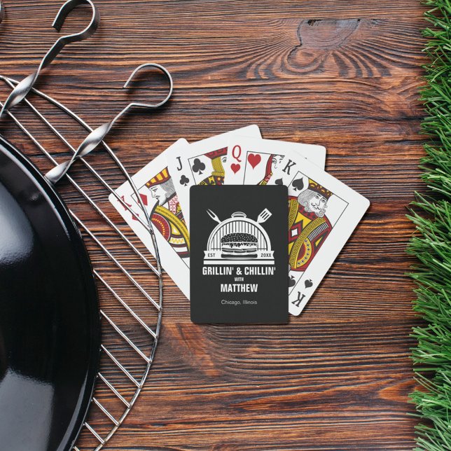 Barbecue Grillin' & Chillin Bachelor Party Playing Cards (Creator Uploaded)