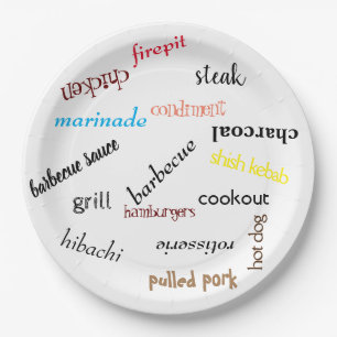 Barbecue Grilling Paper Plate