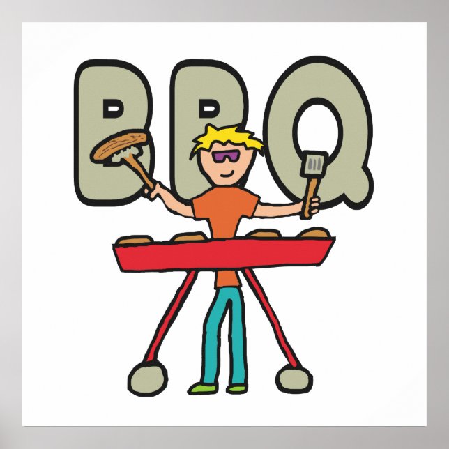 Barbecue Grillmaster BBQ Poster (Front)