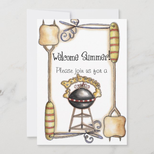 barbecue Invites (Front)