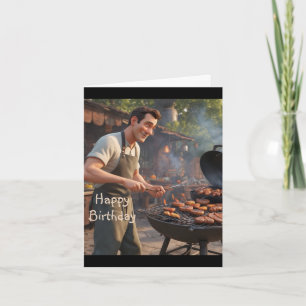 Barbecue Man Card