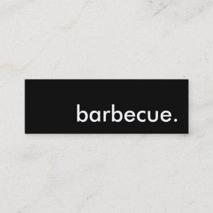 barbecue. mini business card