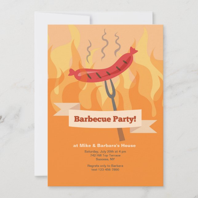 Barbecue Party Invitation (Front)