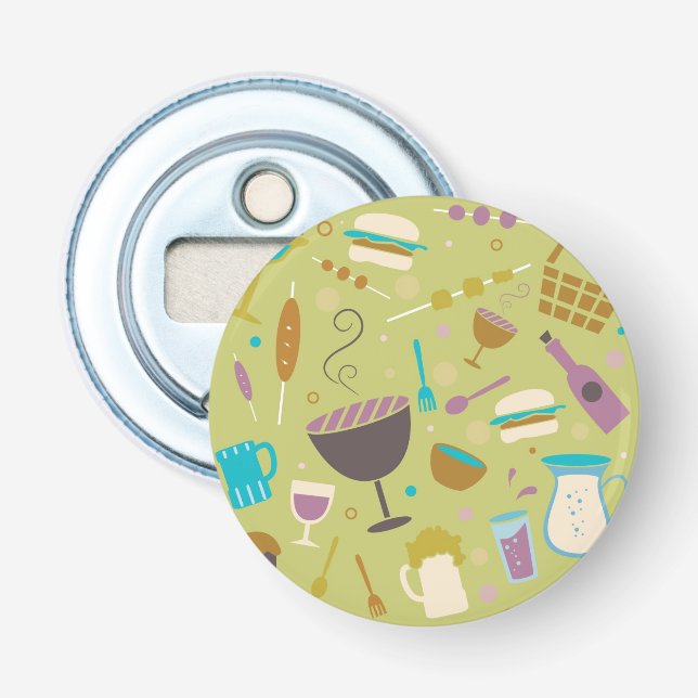 Barbecue Pattern Bottle Opener (Front)