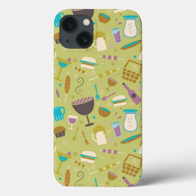 Barbecue Pattern Case-Mate iPhone Case (Back)