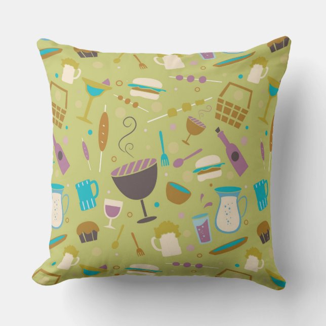 Barbecue Pattern Cushion (Front)