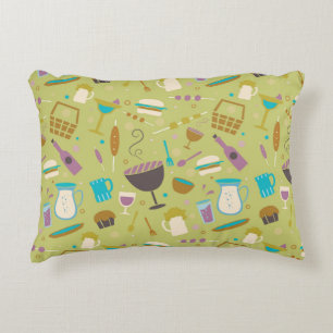 Barbecue Pattern Decorative Cushion