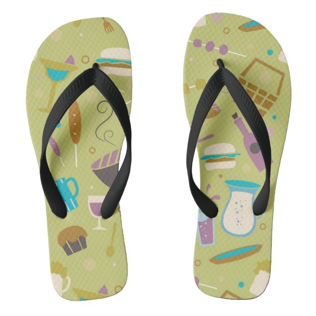 Barbecue Pattern Jandals (Footbed)