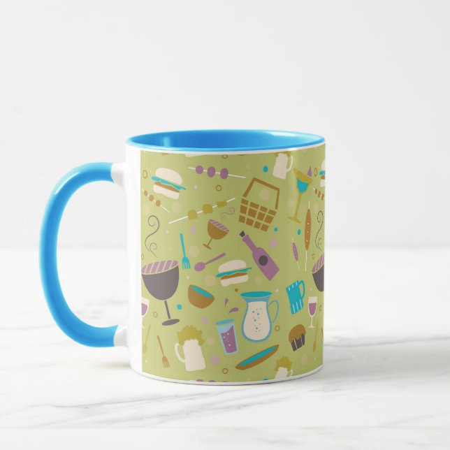 Barbecue Pattern Mug (Left)