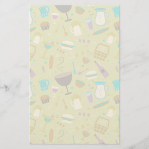 Barbecue Pattern Stationery