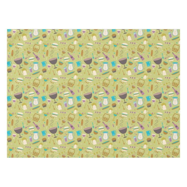 Barbecue Pattern Tablecloth (Front (Horizontal))