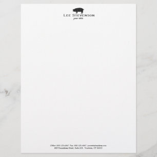 Barbecue Pork Pig Letterhead Template
