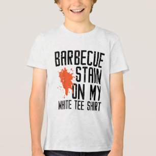 Barbecue Stain On My White Tee Funny Bbq Meat Men 