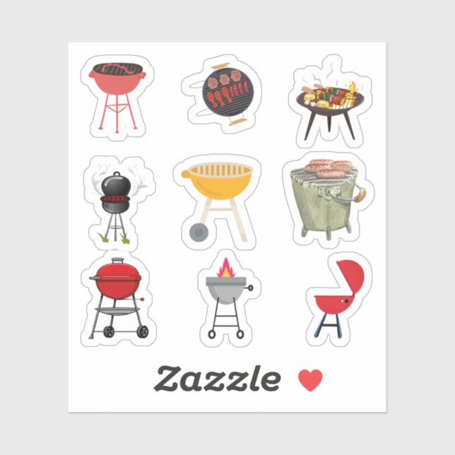 Barbecue Stickers (Sheet)