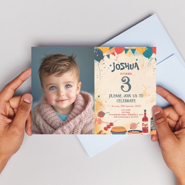 Barbecue Theme Birthday Party I Custom Photo Invitation (Creator Uploaded)