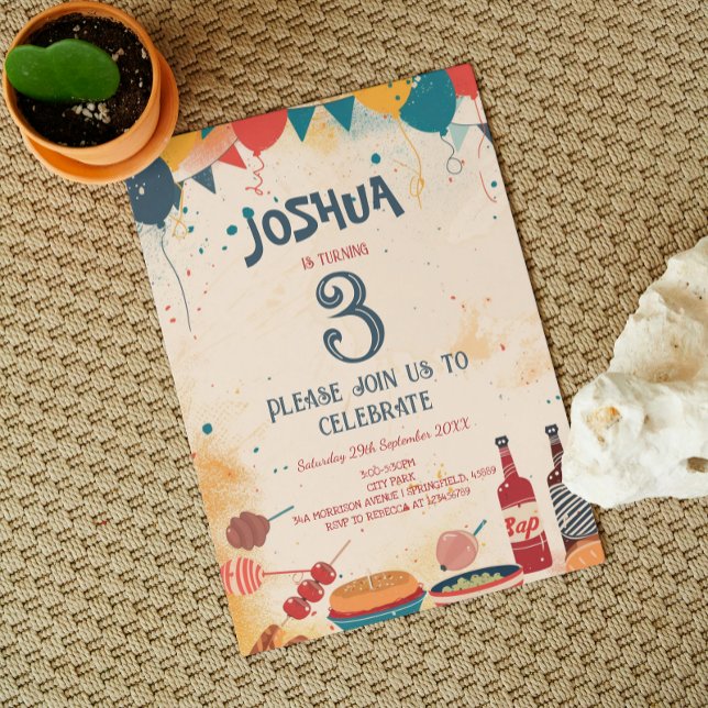 Barbecue Theme Birthday Party Invitation (Creator Uploaded)