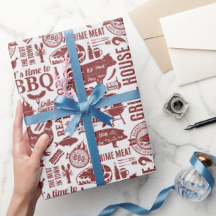 Barbecue Wrapping Paper, Grilling Gift Wrap
